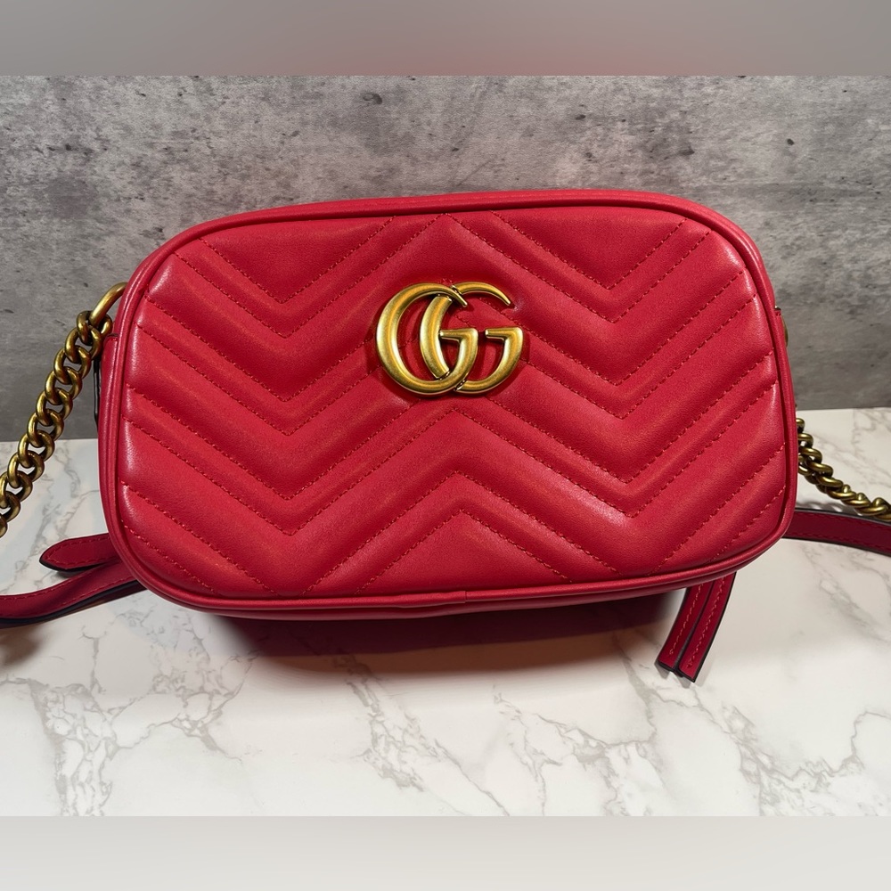 Gucci Red Maramount Bag
